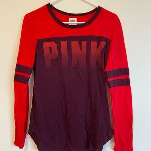 Red/burgundy PINK long sleeve shirt
